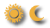 Sun and Moon icons